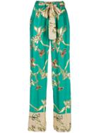 Alexis Palazzo Trousers - Jade Green Orchid