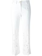 Alberta Ferretti Lace Trim Trousers