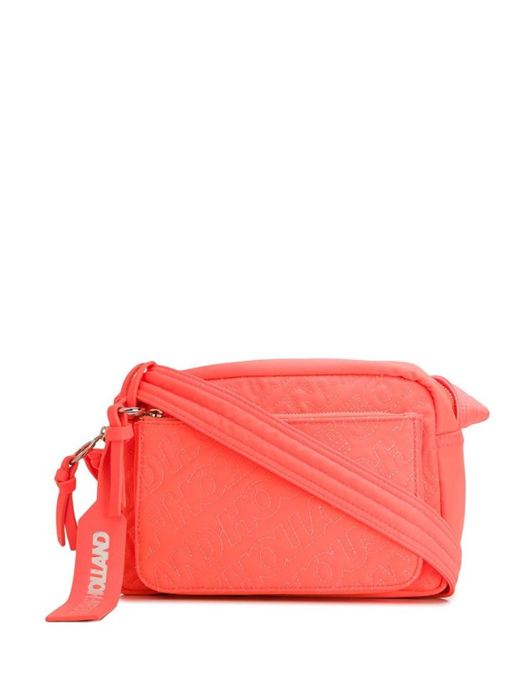 House Of Holland Embroidered Logo Shoulder Bag - Orange