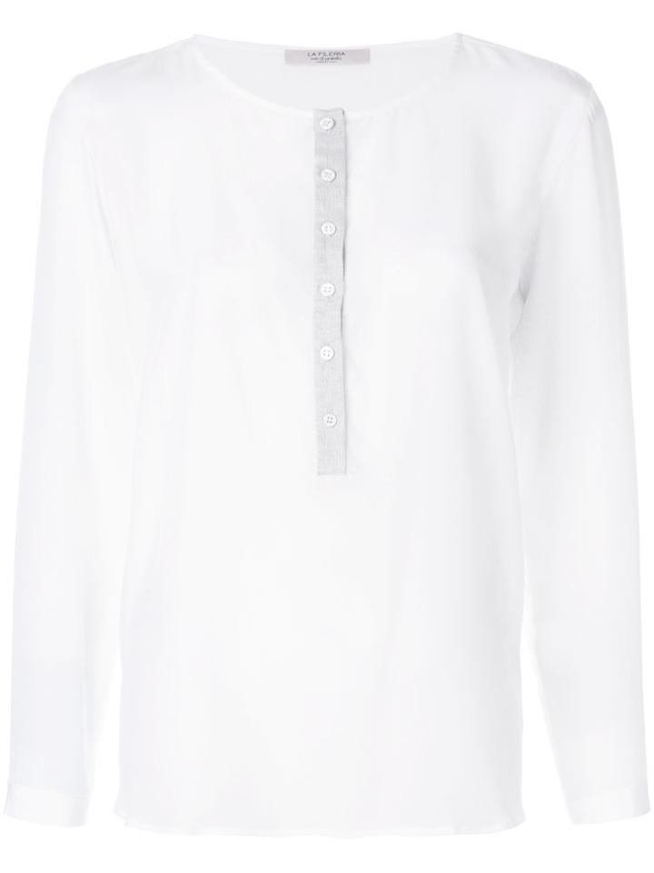 La Fileria For D'aniello Scoop Neck T-shirt - White