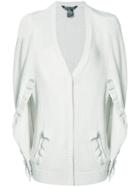 Thomas Wylde Bridget Slit Sleeve Cardigan, Women's, Size: Medium, Grey, Silk/cotton/viscose