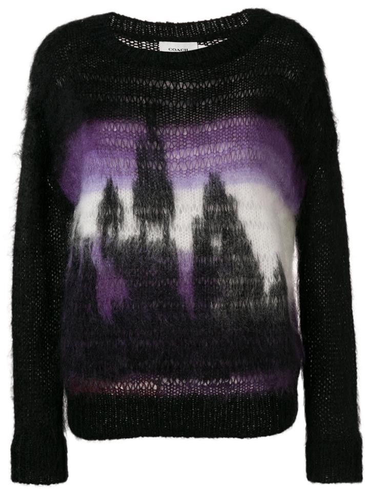 Coach Jacquard Knit Jumper - Black