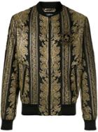 Dolce & Gabbana Heraldic Dg Patch Jacquard Jacket - Gold