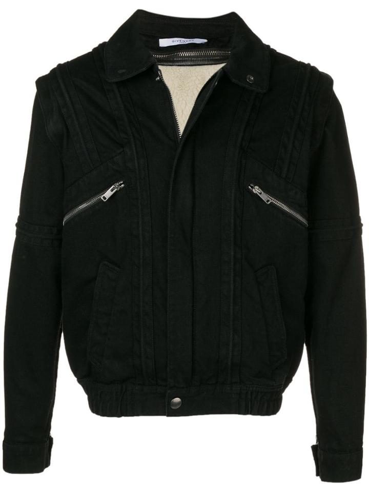 Givenchy Denim Biker Jacket - Black