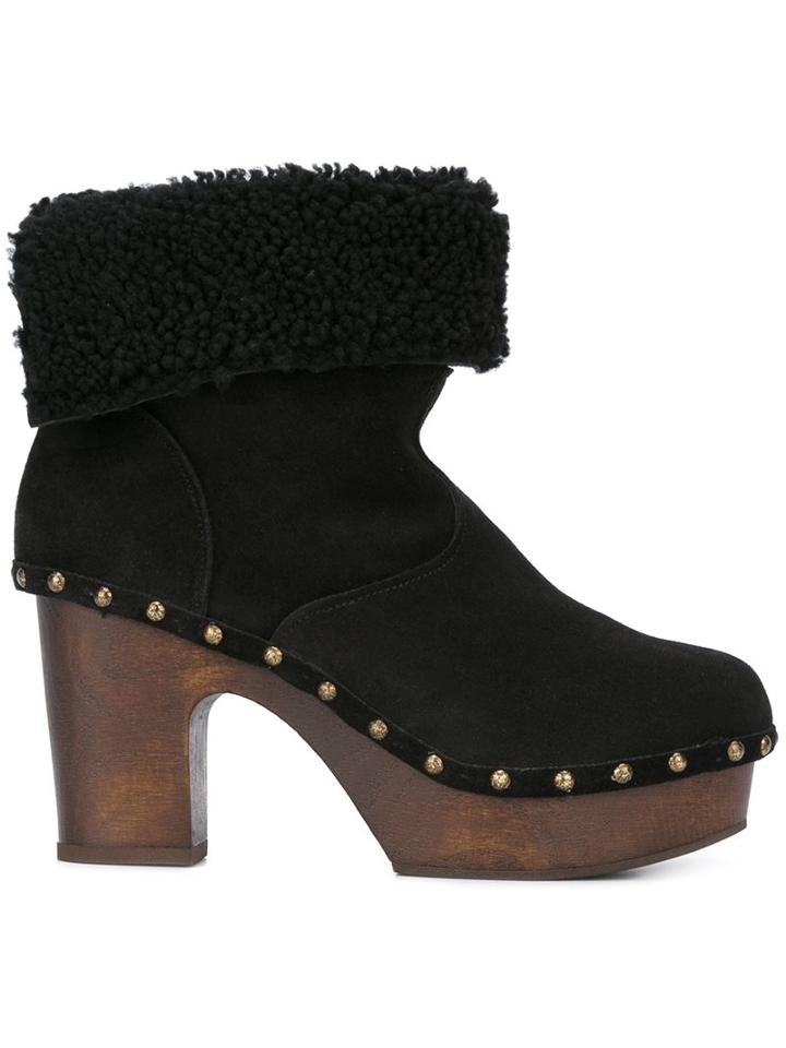 L'autre Chose Shearling Platform Boots