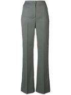 Blumarine Ruffle-trimmed Trousers - Grey