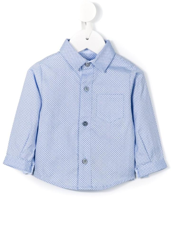 Cashmirino - Printed Shirt - Kids - Cotton - 18 Mth, Blue