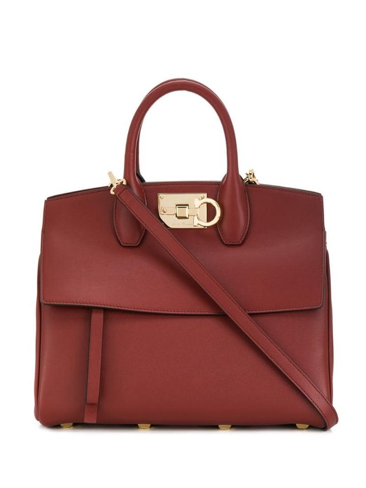 Salvatore Ferragamo Studio Tote Bag - Red