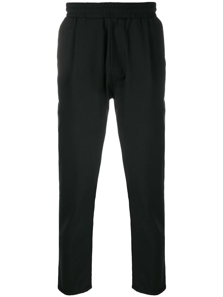 Low Brand Straight Leg Trousers - Black