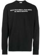 Palm Angels Printed Logo Sweatshirt - Black