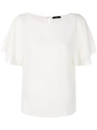 Diesel Frill Sleeve Top - White