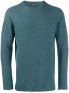 Roberto Collina Slim-fit Knit Sweater - Blue