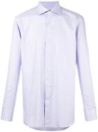Canali Slim-fit Striped Shirt, Men's, Size: 41, Blue, Cotton
