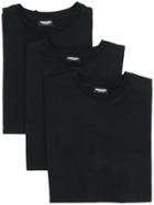 Dsquared2 Pack Of 3 Basic T-shirts - Black