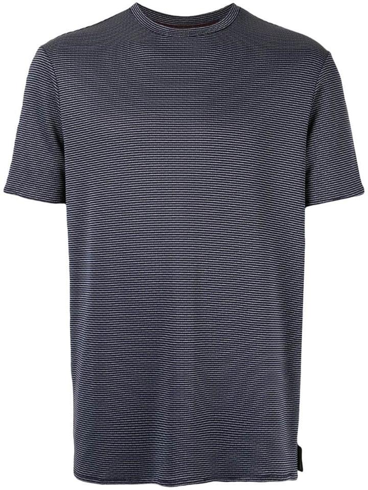 Emporio Armani Printed Straight-fit T-shirt - Blue