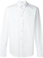 Carven Curved Hem Shirt, Men's, Size: 40, White, Cotton