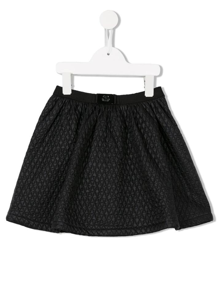 Moncler Kids Quilted Skirt, Girl's, Size: 12 Yrs, Black