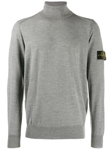 Stone Island Rollneck Wool Sweater - Grey