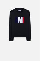 Ami Alexandre Mattiussi Logo Sweatshirt, Men's, Size: Xs, Black, Cotton