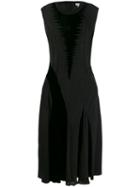 Loewe Velvet Patch Long Dress - Black