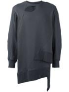 Bmuet(te) - Cut-out Detail Sweatshirt - Men - Cotton - S, Grey, Cotton