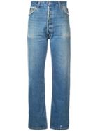 Re/done Relaxed High Waisted Jeans - Blue