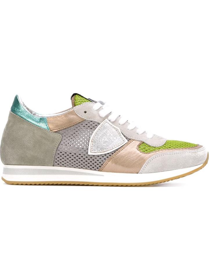 Philippe Model Panelled Sneakers, Women's, Size: 36, Leather/suede/rubber
