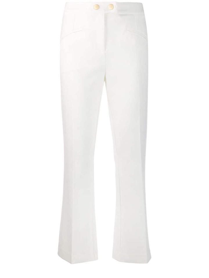 Cavalli Class Cropped Trousers - White