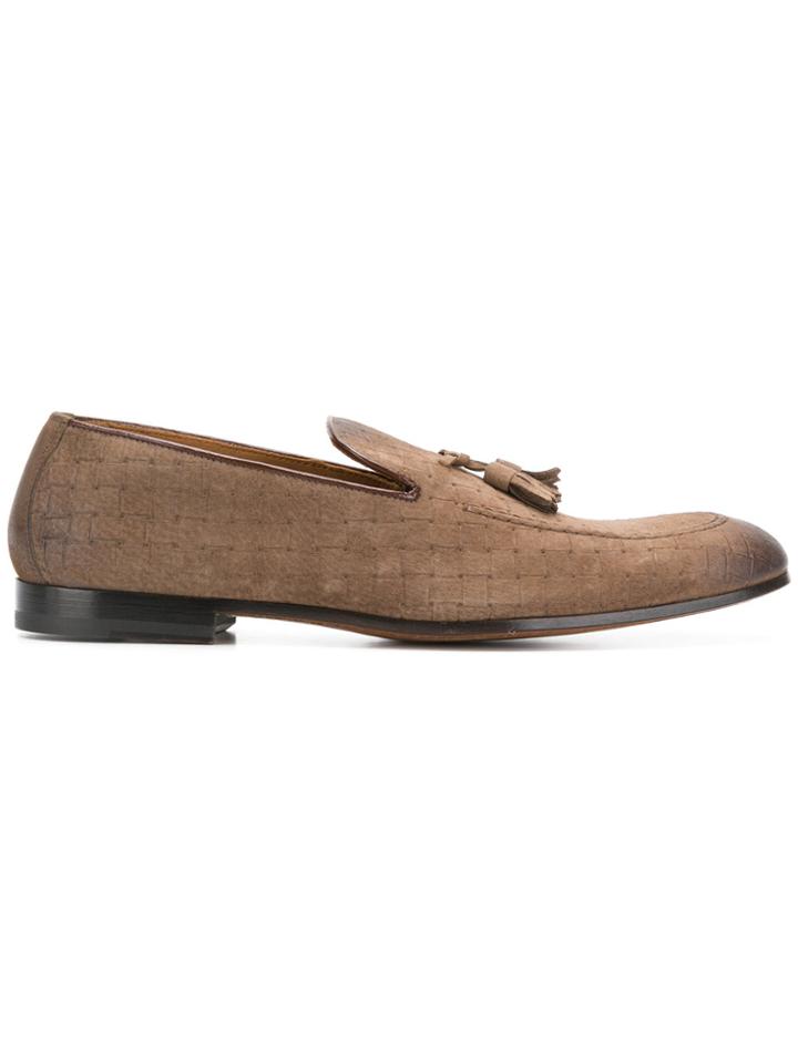 Doucal's Tassel Loafers - Nude & Neutrals
