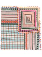 Faliero Sarti Mixed Print Scarf - Orange