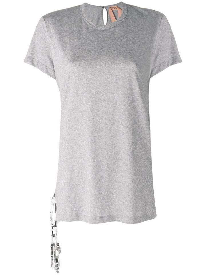 No21 Sequin-embellished Top - Grey