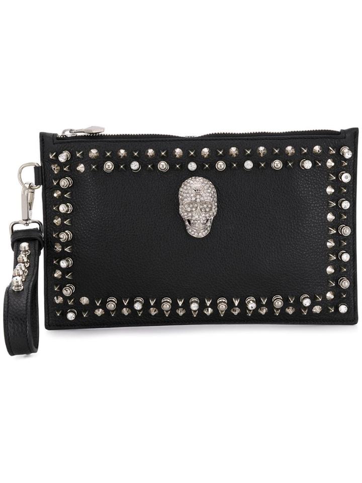 Philipp Plein Studs Shoulder Bag - Black