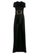 Elisabetta Franchi Evening Belted Jumpsuit - Black
