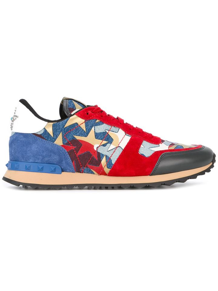 Valentino Valentino Garavani Star Panel Sneakers - Red