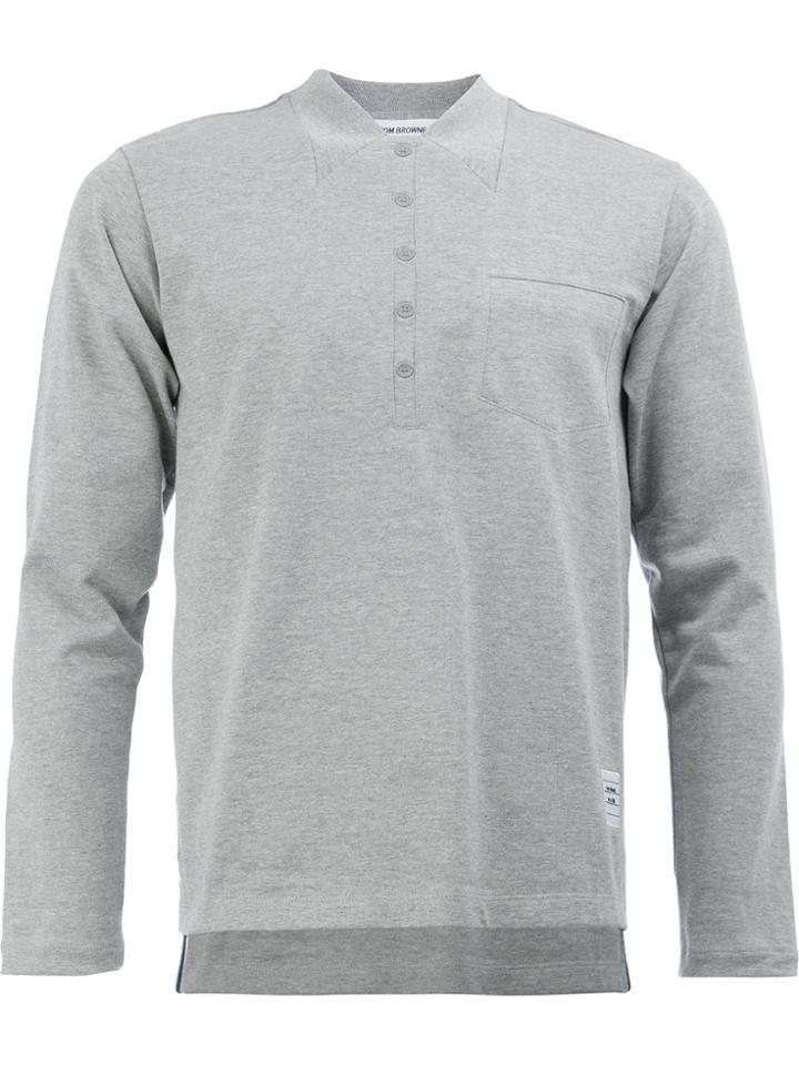Thom Browne Fake Collar Polo Shirt - Grey