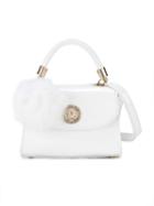 Young Versace Pom Pom Charm Shoulder Bag, Girl's, White