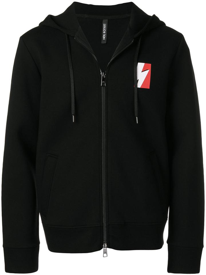 Neil Barrett Thunder Zip Hoodie - Black