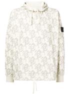 Stone Island Shadow Project Geometric Pattern Hoodie - Nude & Neutrals
