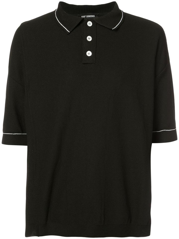 Oversized Polo Shirt - Men - Polypropylene - One Size, Black, Polypropylene, Raf Simons