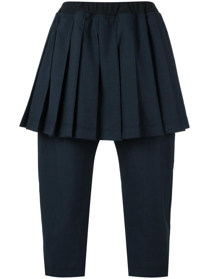 À La Garçonne - Trousers With Skirt - Unisex - Polyester - One Size, Blue, Polyester
