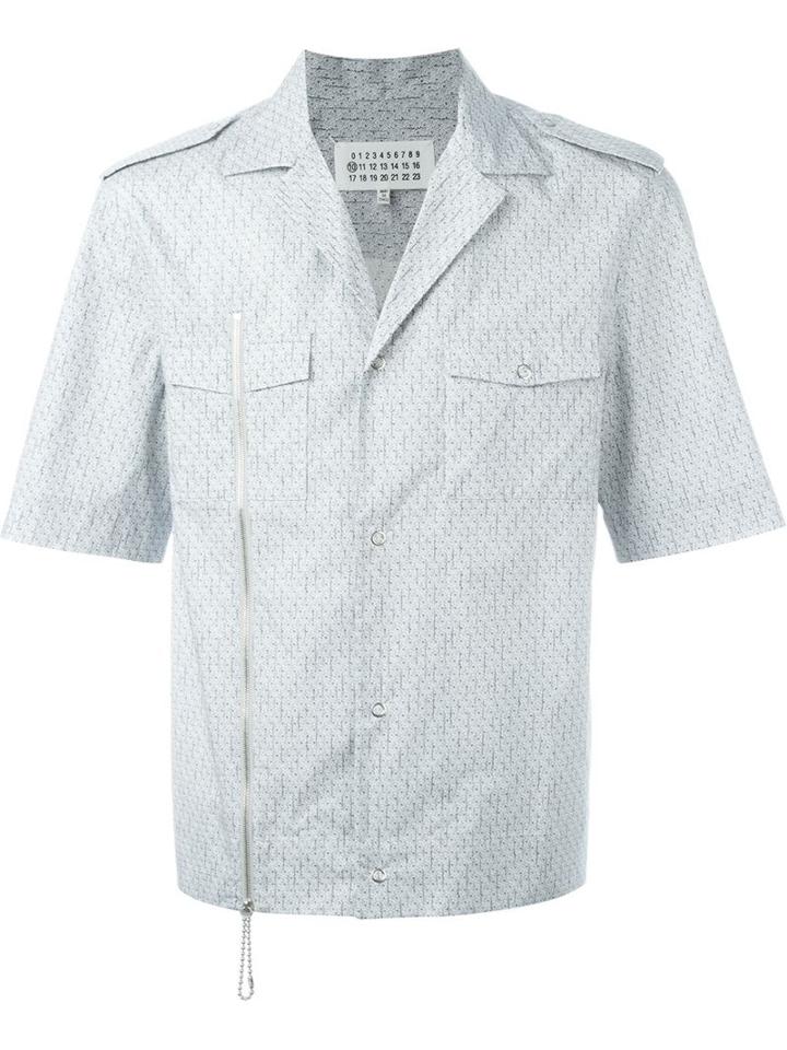 Maison Margiela Boxy Zip Detail Shirt