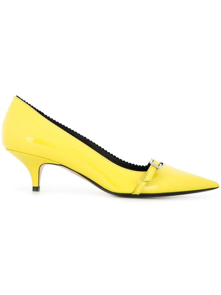 No21 Pointed Toe Pumps - Yellow & Orange