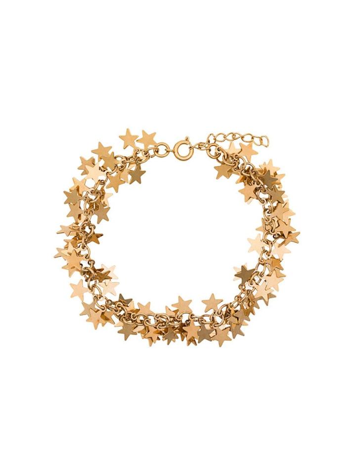 Malaika Raiss Gold Tone Stars Bracelet