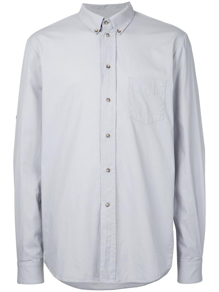 Bassike Washed Classic Shirt - Grey