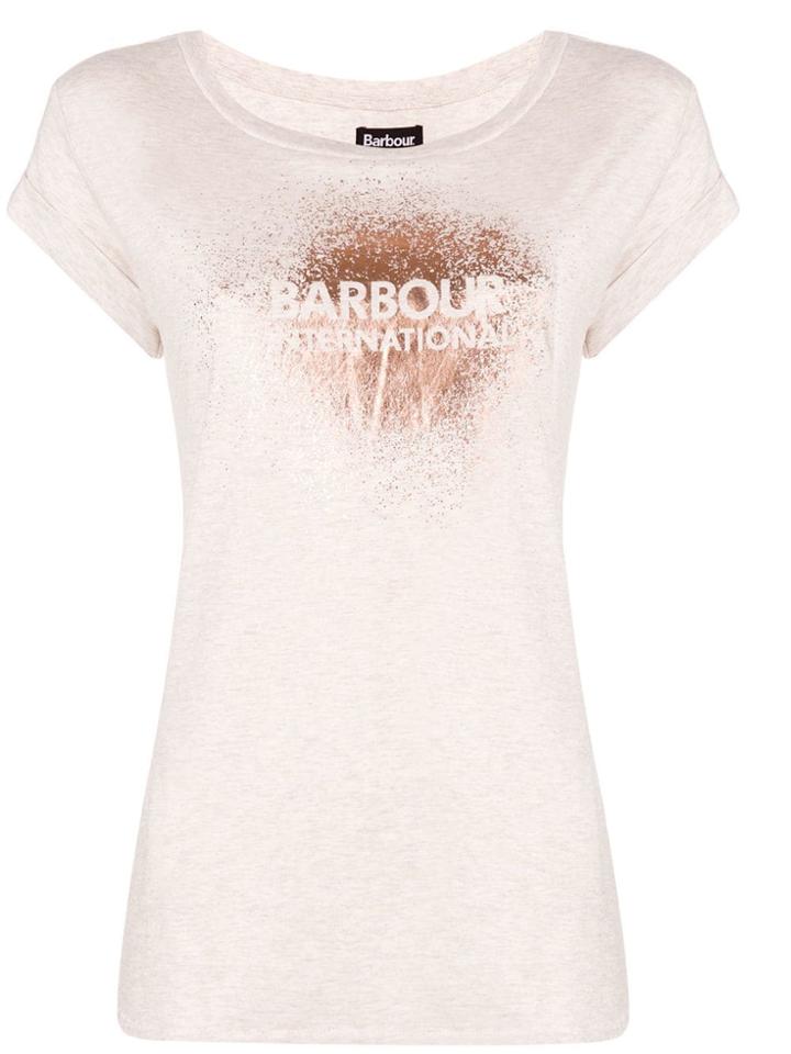 Barbour Metallic Print T-shirt - Nude & Neutrals