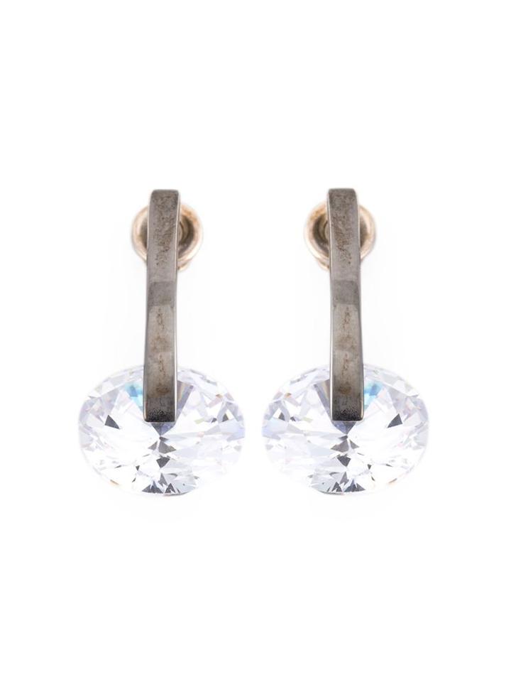 Uzerai Edits Futurism Earrings, Women's, Metallic, Sterling Silver/rhodium Plated Sterling Silver/copper