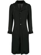 Comme Des Garçons Vintage Buttoned Fitted Coat - Black