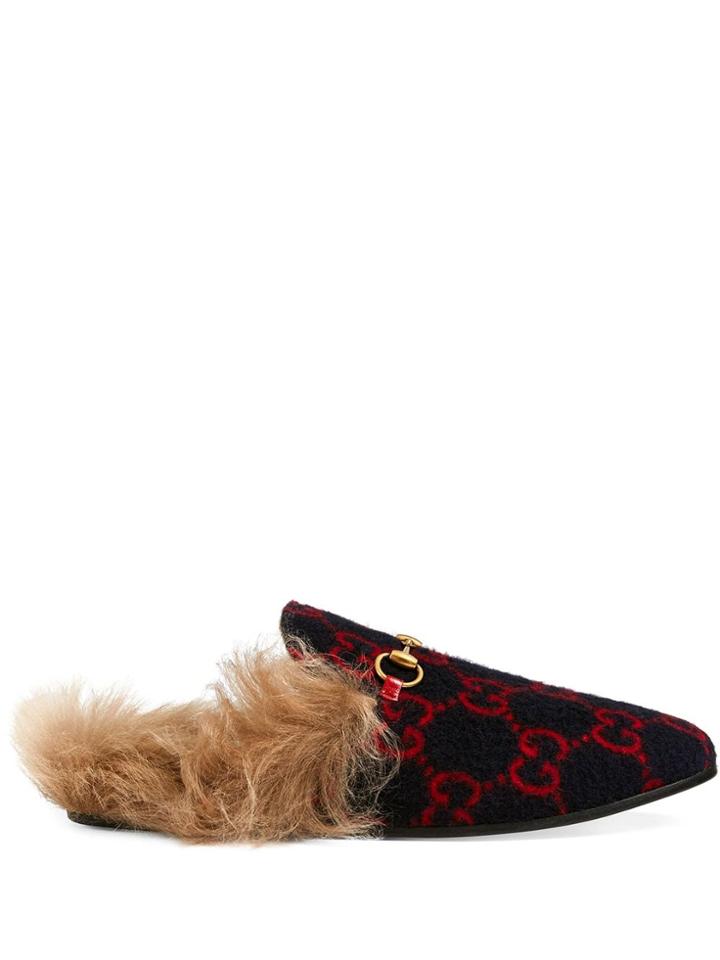Gucci Princetown Gg Loafers - Blue