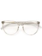 Céline Eyewear - Round Frame Glasses - Women - Acetate - One Size, Grey, Acetate