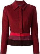 Jean Louis Scherrer Vintage Colour Block Jacket, Women's, Size: 36, Red